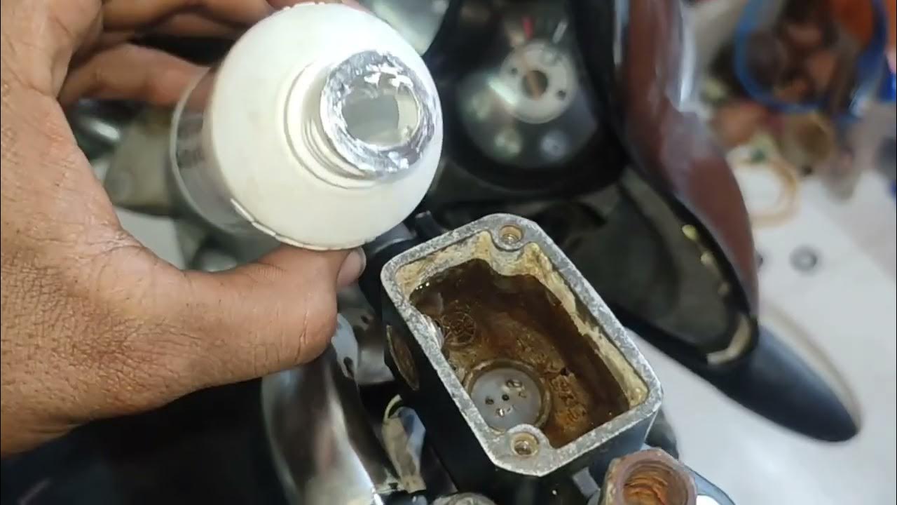 Honda Unicorn master cylinder kit brake oil disc brake pad change YouTube