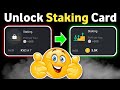 How to Unlock Staking Card hamster kombat | Unlock daily combo card Staking | Hamster Kombat