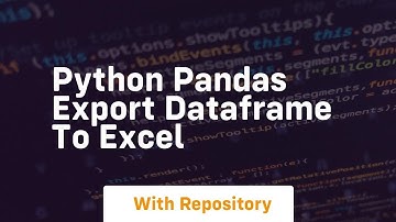 python pandas export dataframe to excel