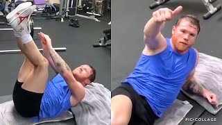 CANELO'S BRUTAL ABS WORKOUT, TRY THIS AT HOME! TRAINING FOR CALEB PLANT NOV 6 ON SHOWTIME PPV
