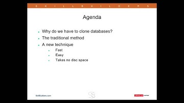 How to Clone (Duplicate) an Oracle Database - Session 2 -Tutorial Agenda