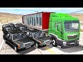 Beamng drive - Bandits Chases vs. Truckers crashes #2