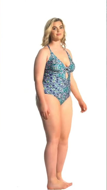 La Blanca Plus Size Tuvalu Tapa Lingerie One Piece Swimsuit | SwimOutlet.com