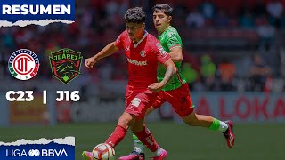 Resumen y Goles Toluca vs FC Juárez l | Liga BBVA MX | Clausura 2023 - Jornada 16