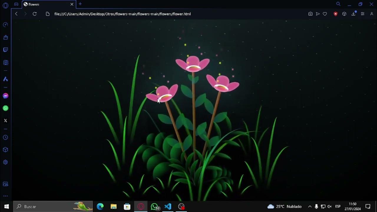Flores con Codigo HMTL, CSS y JavaScript 2K24 | STRANGEGHOST - YouTube