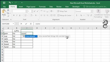 How to Add Suffix in Excel