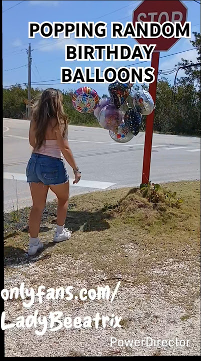 BALLOON HUNTING π POPPING RANDOM BIRTHDAY BALLOONS #balloonpopping #funny #viralvideo