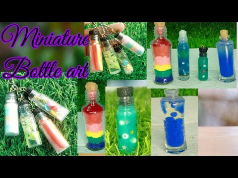 710 Mini Bottle Art ideas  mini bottles, bottle charms, bottle art