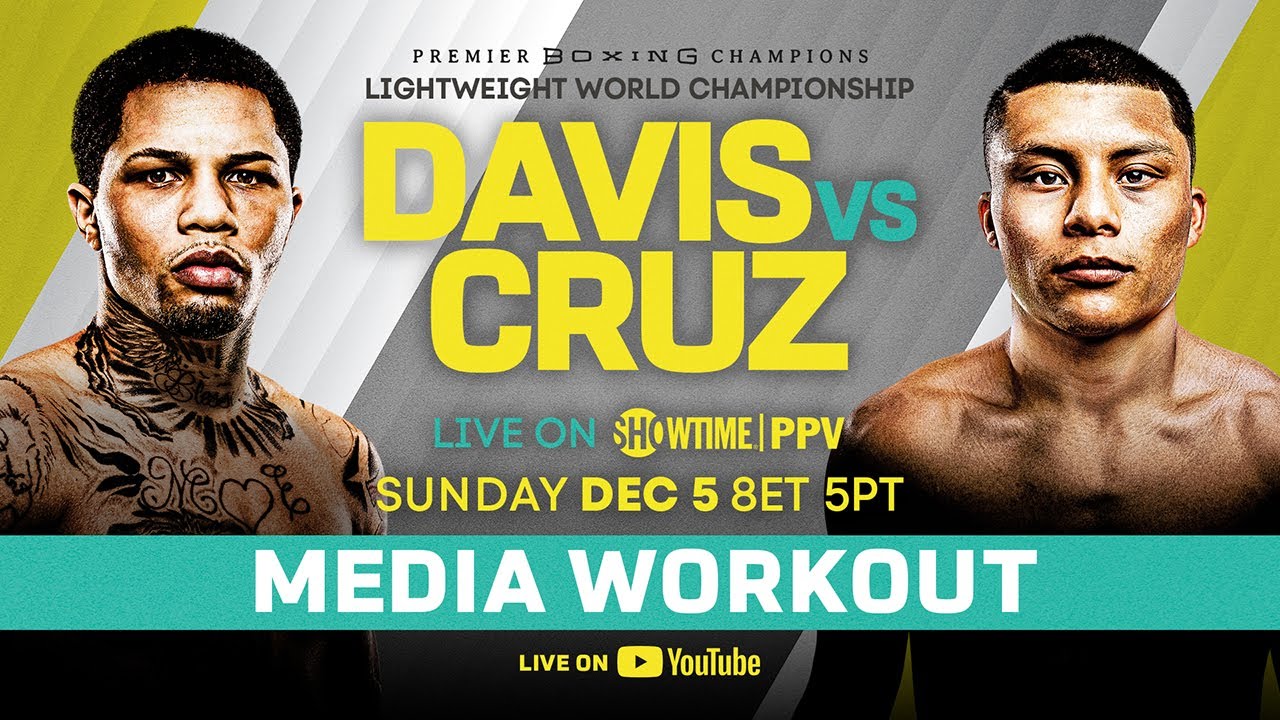 Gervonta Davis vs Isaac Cruz MEDIA WORKOUT Watch Live