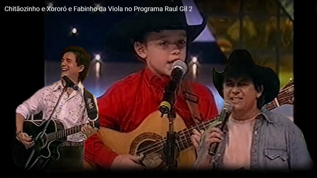 Fabinho da Viola e Chitãozinho e Xororó no Programa Raul Gil 2