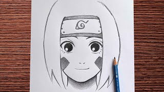 How to draw Nohara Rin | Easy anime sketch | Easy to draw