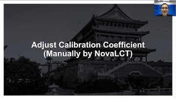 Novstar Adjust Calibration Coefficient