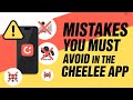 "Mistakes You Must Avoid in the Cheelee App Cheelee অ্যাপে কি কি ভুল করা যাবে না।