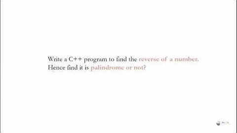 C++ Program - Palindrome or not