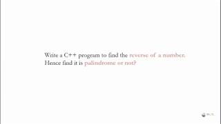 C++ Program - Palindrome or not