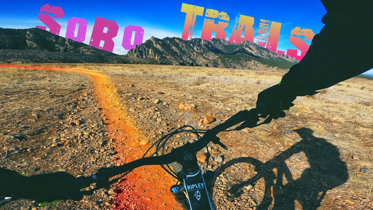 winter MOUNTAIN BIKE RIDE, south Boulder trails downhill, COLORADO ...