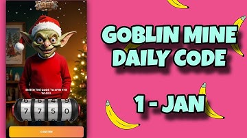 1st January Goblin Mine Game VIP Code | Goblin Mine Game Code | Goblin Mine Game Daily Combo | AGP
