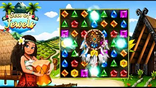 Sea of Jewels : Aloha Match 3 Puzzle Gameplay Walkthrough Part 1 screenshot 4