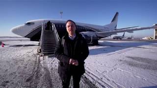 Exclusive Test Flight on private Boeing 737 LY-KLJ BBJ