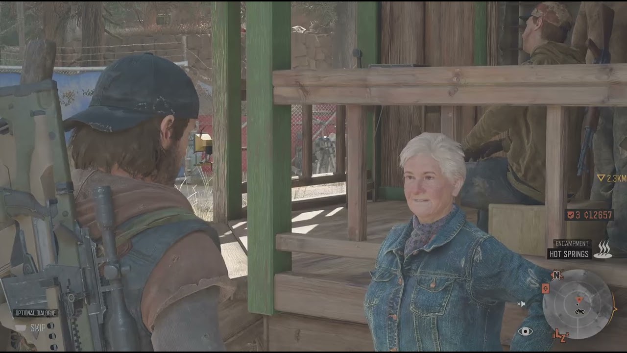 Days Gone Nero jump, Part of the family, Wagon Road ripper camp