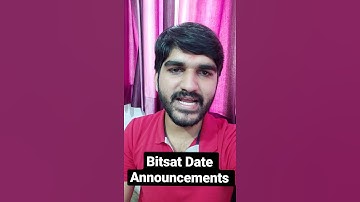 BITSAT 2021 Dates Announced | BITS PILANI Entrance Exam Postponed | Bitsat New Exam Date #shorts