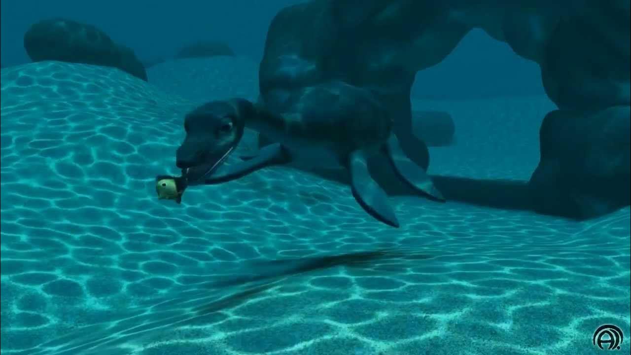 Water Dinosaur (plesiosaur) Animation YouTube