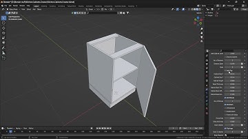 Kitchen Cabinets Creator in Blender using Geometry nodes (short version)