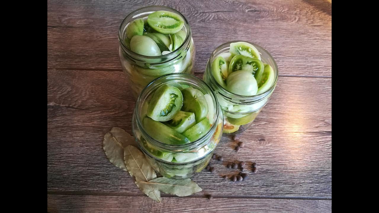 Маринованные ЗЕЛЁНЫЕ помидоры. ПРОСТО и ВКУСНО!