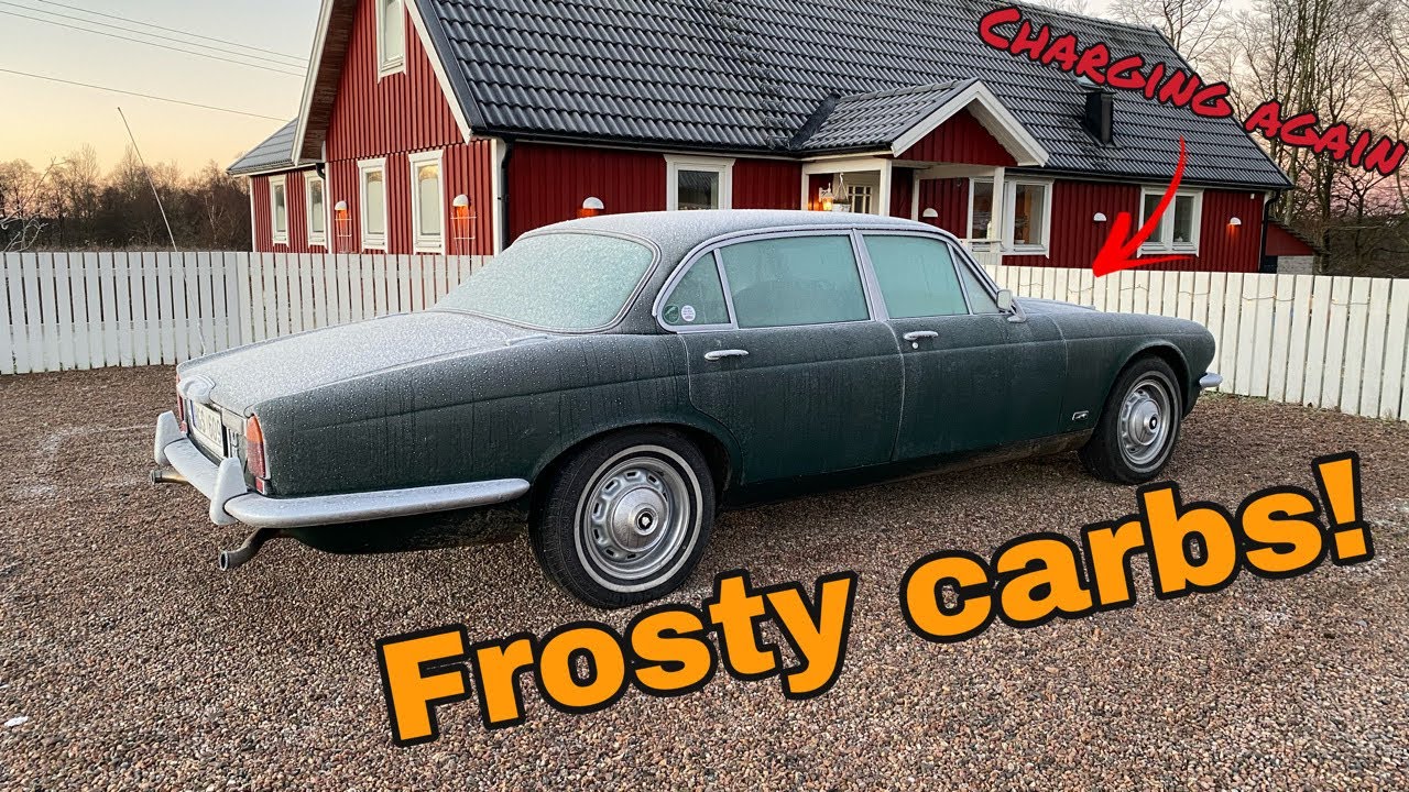 Ice Covered Classic Car Cold Start and Drive - Even the Door Handles are Frozen!