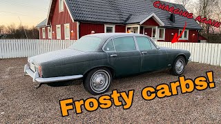 Ice Covered Classic Car Cold Start and Drive - Even the Door Handles are Frozen!