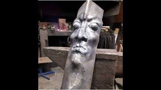Digital Demonstration #16 - Forging a Face in Angle Iron with Alexander Shusnikov