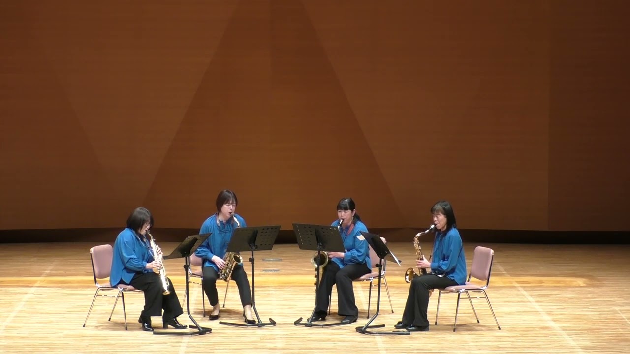 ➃♪サクソフォン四重奏曲　Op.109　第一楽章　作曲：アレクサンドル・グラズノフ　演奏/グランディール・サクソフォンアンサンブル（サクソフォン四重奏）