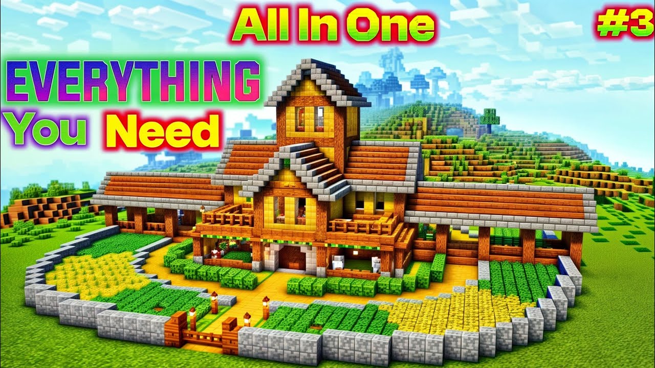 Best MINECRAFT Base Ever | EVERYTHING You Need | Minecraft Pocket ...