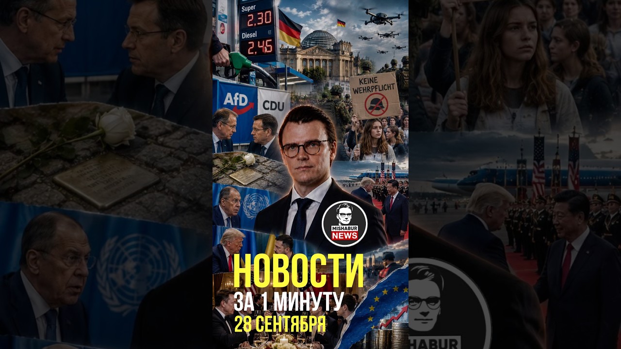 28.09 | НОВОСТИ ЗА 1 МИНУТУ | Миша Бур | Германия