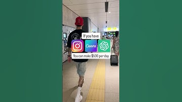 If you have Canva, ChatGPT, and Instagram, you can make $500 per day. 💸