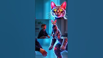 Cyber Metamorphosis – The Fusion of Boy and Cat #ai #edit #creativecode #cutebaby #cutecat #robot
