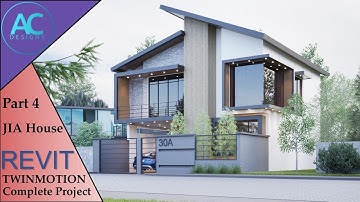 JIA House | Part 4 | Complete Step By Step Project | Revit and Twinmotion Tutorial