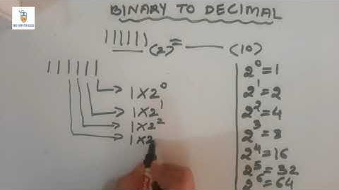 How to convert binary to decimal || CBSE class 7|| cyber beans || kips