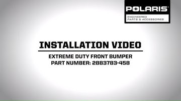 RZR® RS1 Installation Video | Extreme Duty Front Bumper