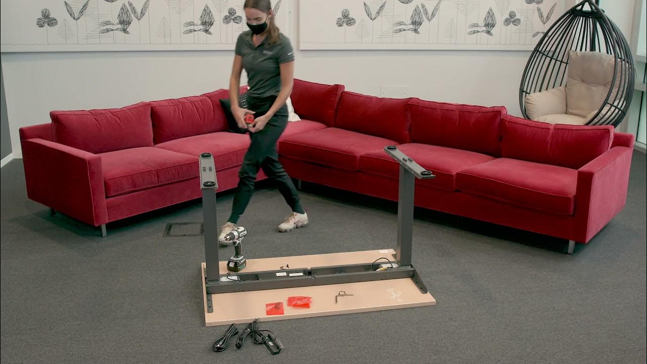 How to Assemble the AMQ Height Adjustable Desk YouTube