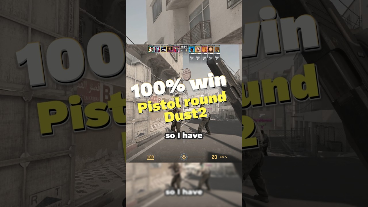 100% WIN – Insane Dust2 Pistol Round You Must Try in CS2 