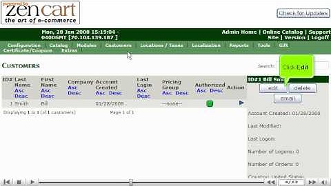 How to manage your customers in ZenCart - Zencart Tutorial