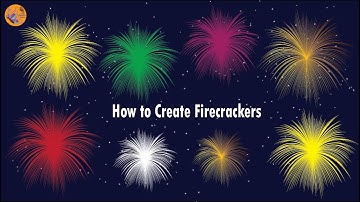 How to create firecrackers/Fireworks in illustrator || Easy Illustrator tutorial