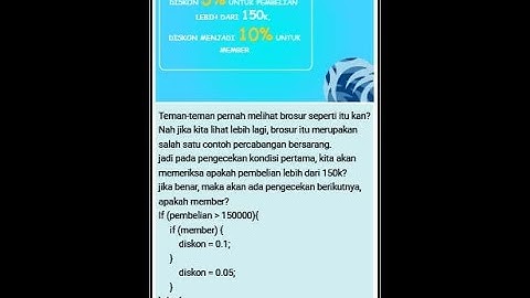 [SIA] - Percabangan Bersarang Pemrograman Dasar Kelas X SMK