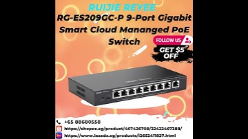 Ruijie Reyee RG-ES209GC-P 9-Port Gigabit Smart Cloud Mananged PoE Switch