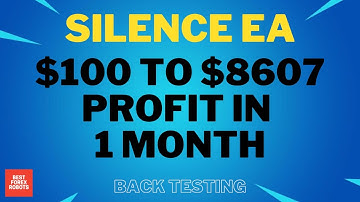 Silence EA Forex MT4 Robot Back Testing | Best Forex Robots