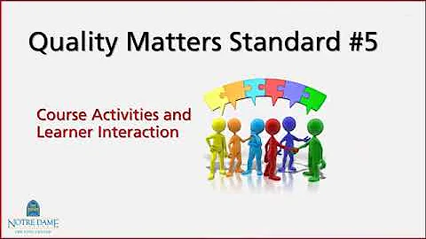 Introduction to Quality Matters