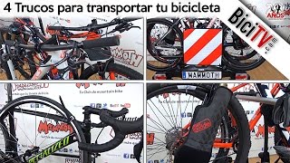 Cómo colocar la bicicleta sobre el portabicis