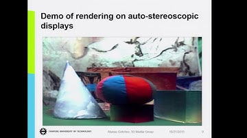 Signal Processing for 3D Media - Atanas Gotchev