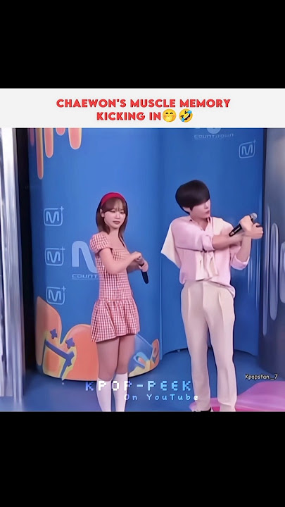 Chaewon's muscle memory😭😂 #kpop #kpopcore#kpopfunny #kpopdance #kpopedit #kpopshorts #goviral #love